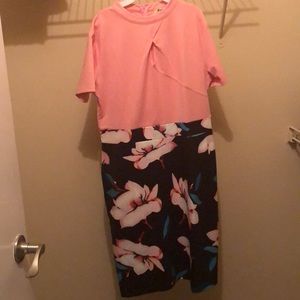 Pink flower dress